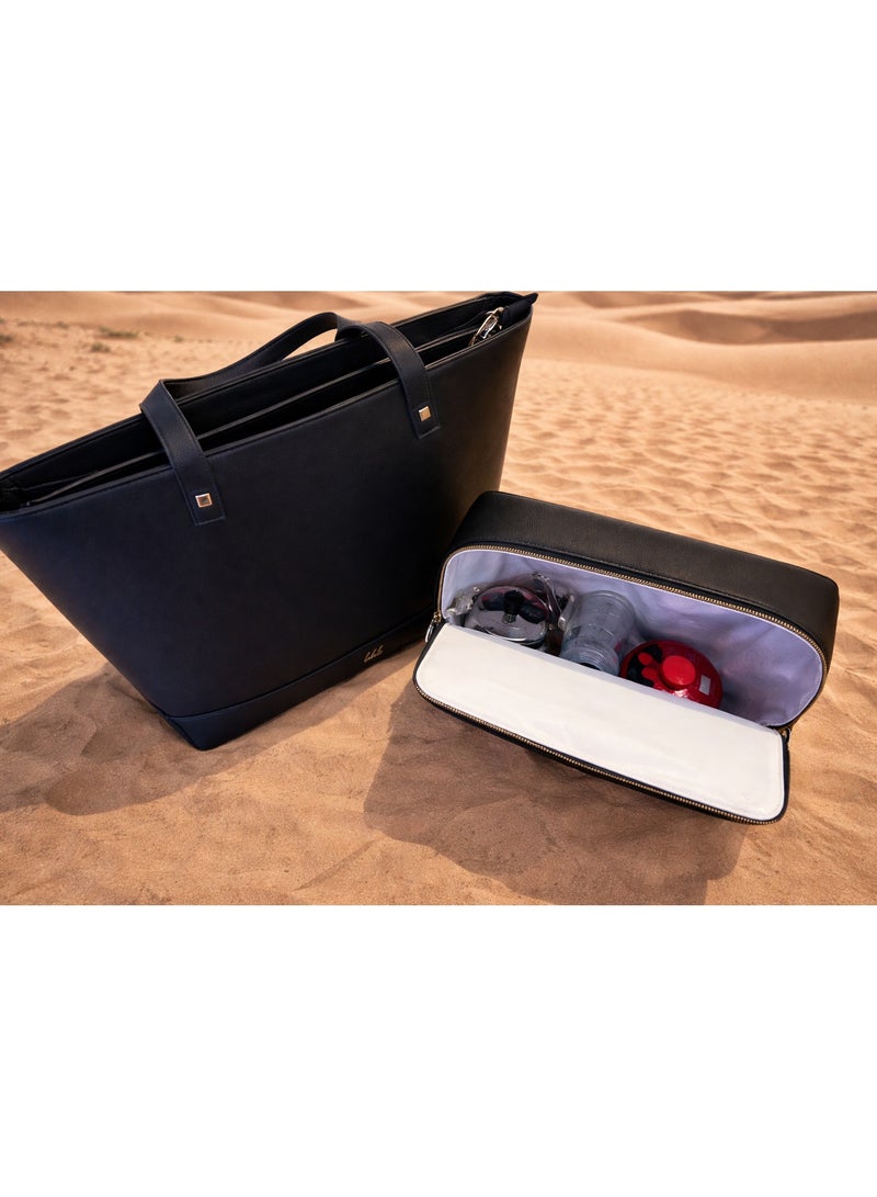 Lalele Everyday Carry-All Bag - Black Crocodile - Image 5